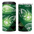 Matariki New Zealand 4 in 1 Can Cooler Tumbler NZ Niho Taniwha Maori New Year Green Galaxy