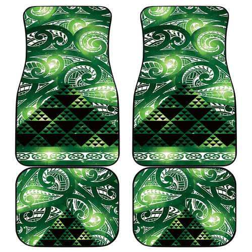 Matariki New Zealand Car Mats NZ Niho Taniwha Maori New Year Green Galaxy