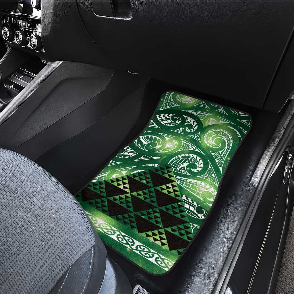 Matariki New Zealand Car Mats NZ Niho Taniwha Maori New Year Green Galaxy