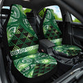 Matariki New Zealand Car Seat Cover NZ Niho Taniwha Maori New Year Green Galaxy