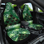 Matariki New Zealand Car Seat Cover NZ Niho Taniwha Maori New Year Green Galaxy