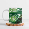 Matariki New Zealand Ceramic Mug NZ Niho Taniwha Maori New Year Green Galaxy