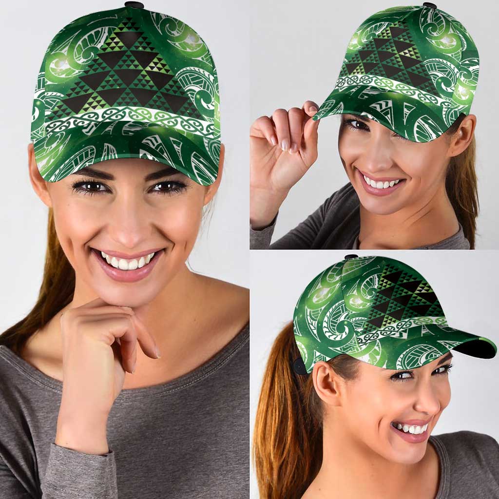 Matariki New Zealand Classic Cap NZ Niho Taniwha Maori New Year Green Galaxy