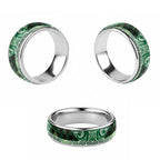 Matariki New Zealand Classic Ring NZ Niho Taniwha Maori New Year Green Galaxy