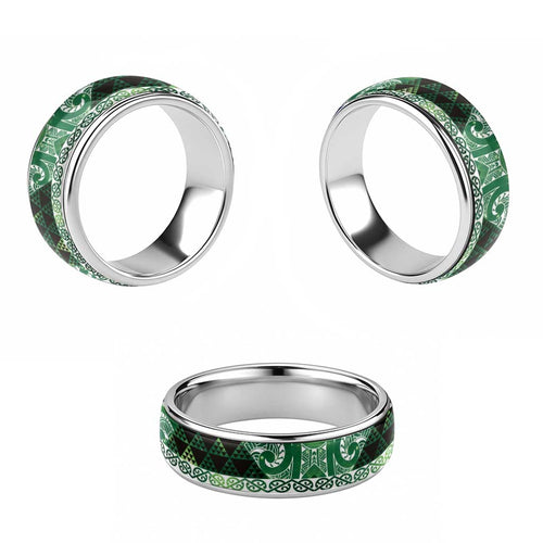 Matariki New Zealand Classic Ring NZ Niho Taniwha Maori New Year Green Galaxy