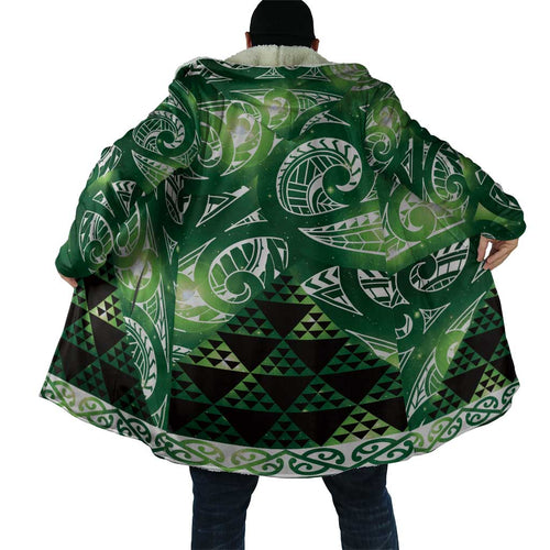 Matariki New Zealand Cloak NZ Niho Taniwha Maori New Year Green Galaxy