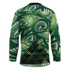 Matariki New Zealand Hockey Jersey NZ Niho Taniwha Maori New Year Green Galaxy