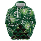 Matariki New Zealand Hoodie NZ Niho Taniwha Maori New Year Green Galaxy