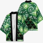 Matariki New Zealand Kimono NZ Niho Taniwha Maori New Year Green Galaxy