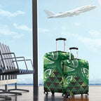 Matariki New Zealand Luggage Cover NZ Niho Taniwha Maori New Year Green Galaxy