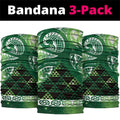 Matariki New Zealand Neck Gaiter NZ Niho Taniwha Maori New Year Green Galaxy
