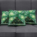 Matariki New Zealand Pillow Cover NZ Niho Taniwha Maori New Year Green Galaxy