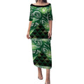 Matariki New Zealand Puletasi NZ Niho Taniwha Maori New Year Green Galaxy