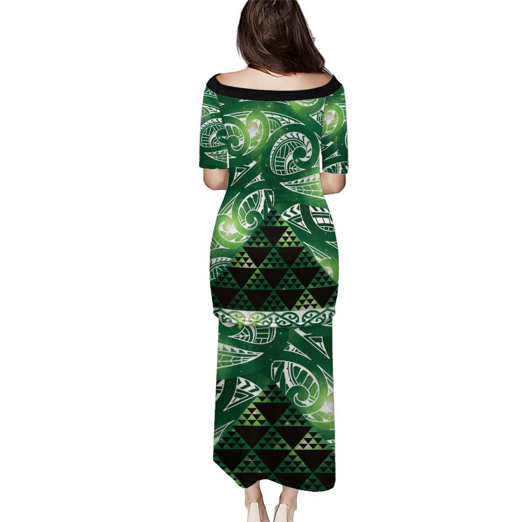Matariki New Zealand Puletasi NZ Niho Taniwha Maori New Year Green Galaxy