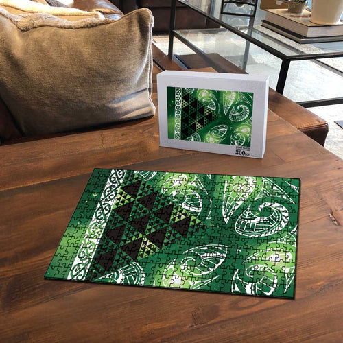 Matariki New Zealand Puzzle NZ Niho Taniwha Maori New Year Green Galaxy