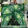 Matariki New Zealand Quilt NZ Niho Taniwha Maori New Year Green Galaxy