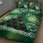 Matariki New Zealand Quilt Bed Set NZ Niho Taniwha Maori New Year Green Galaxy