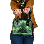 Matariki New Zealand Shoulder Handbag NZ Niho Taniwha Maori New Year Green Galaxy