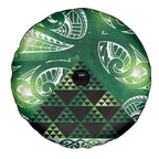 Matariki New Zealand Spare Tire Cover NZ Niho Taniwha Maori New Year Green Galaxy