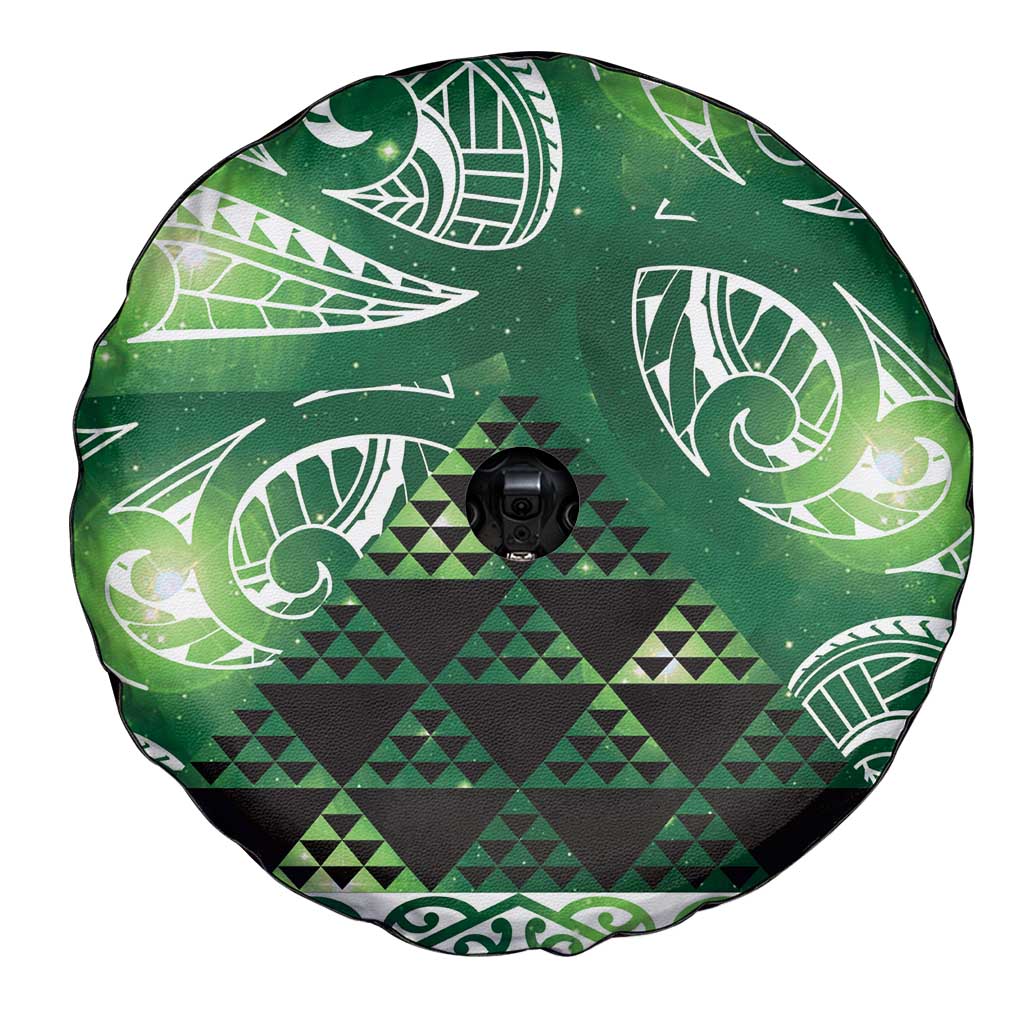 Matariki New Zealand Spare Tire Cover NZ Niho Taniwha Maori New Year Green Galaxy
