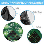Matariki New Zealand Spare Tire Cover NZ Niho Taniwha Maori New Year Green Galaxy