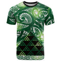 Matariki New Zealand T Shirt NZ Niho Taniwha Maori New Year Green Galaxy