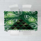 Matariki New Zealand Tablecloth NZ Niho Taniwha Maori New Year Green Galaxy