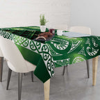 Matariki New Zealand Tablecloth NZ Niho Taniwha Maori New Year Green Galaxy