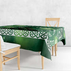 Matariki New Zealand Tablecloth NZ Niho Taniwha Maori New Year Green Galaxy