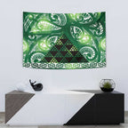 Matariki New Zealand Tapestry NZ Niho Taniwha Maori New Year Green Galaxy