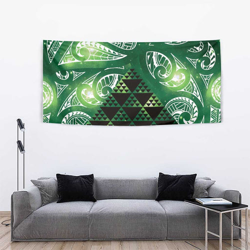 Matariki New Zealand Tapestry NZ Niho Taniwha Maori New Year Green Galaxy