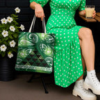 Matariki New Zealand Tote Bag NZ Niho Taniwha Maori New Year Green Galaxy