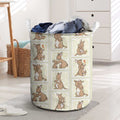 Kangaroo Australia Mother's Day Laundry Basket Mum and Joey Memory Aboriginal Stamp Seamless Style