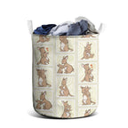 Kangaroo Australia Mother's Day Laundry Basket Mum and Joey Memory Aboriginal Stamp Seamless Style