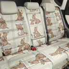 Kangaroo Australia Mother's Day Back Car Seat Cover Mum and Joey Memory Aboriginal Stamp Seamless Style