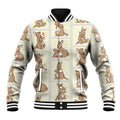 Kangaroo Australia Mother's Day Baseball Jacket Mum and Joey Memory Aboriginal Stamp Seamless Style