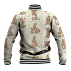 Kangaroo Australia Mother's Day Baseball Jacket Mum and Joey Memory Aboriginal Stamp Seamless Style
