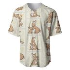 Kangaroo Australia Mother's Day Baseball Jersey Mum and Joey Memory Aboriginal Stamp Seamless Style
