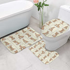 Kangaroo Australia Mother's Day Bathroom Set Mum and Joey Memory Aboriginal Stamp Seamless Style