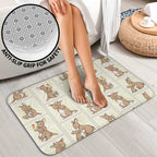 Kangaroo Australia Mother's Day Bathroom Set Mum and Joey Memory Aboriginal Stamp Seamless Style