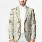 Kangaroo Australia Mother's Day Blazer Mum and Joey Memory Aboriginal Stamp Seamless Style