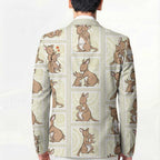 Kangaroo Australia Mother's Day Blazer Mum and Joey Memory Aboriginal Stamp Seamless Style