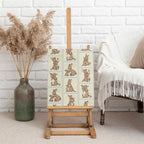 Kangaroo Australia Mother's Day Canvas Wall Art Mum and Joey Memory Aboriginal Stamp Seamless Style