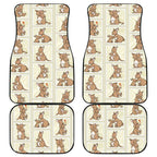 Kangaroo Australia Mother's Day Car Mats Mum and Joey Memory Aboriginal Stamp Seamless Style