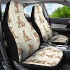 Kangaroo Australia Mother's Day Car Seat Cover Mum and Joey Memory Aboriginal Stamp Seamless Style