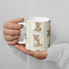 Kangaroo Australia Mother's Day Ceramic Mug Mum and Joey Memory Aboriginal Stamp Seamless Style