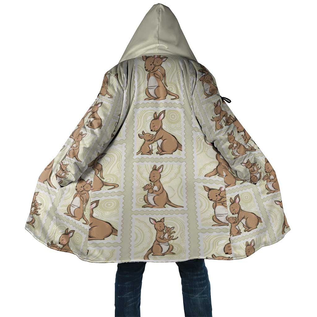 Kangaroo Australia Mother's Day Cloak Mum and Joey Memory Aboriginal Stamp Seamless Style