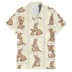 Kangaroo Australia Mother's Day Family Matching Off Shoulder Short Dress and Hawaiian Shirt Mum and Joey Memory Aboriginal Stamp Seamless Style