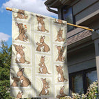 Kangaroo Australia Mother's Day Garden Flag Mum and Joey Memory Aboriginal Stamp Seamless Style