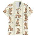 Kangaroo Australia Mother's Day Hawaiian Shirt Mum and Joey Memory Aboriginal Stamp Seamless Style